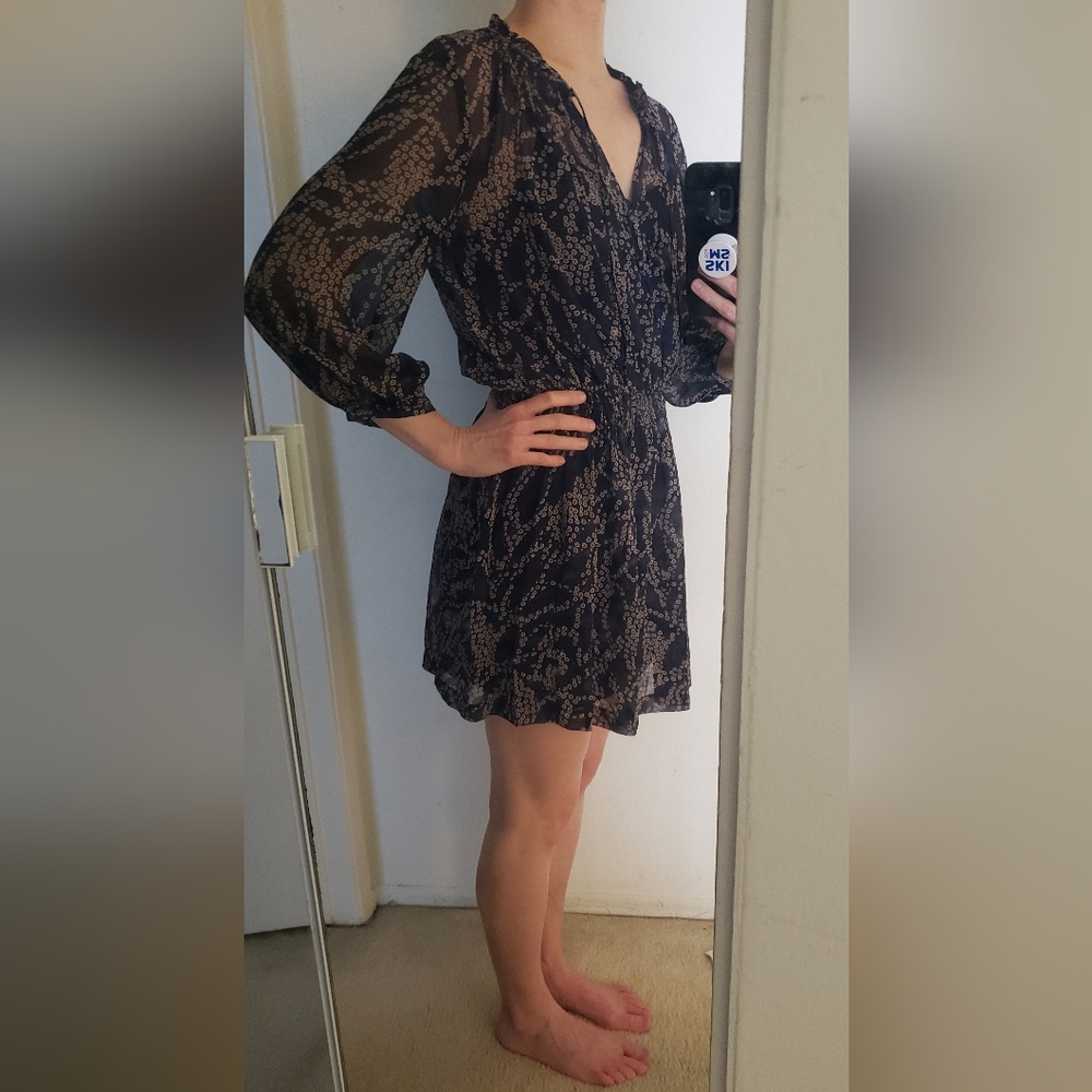 Club Monaco Silk Print Dress Sz 2